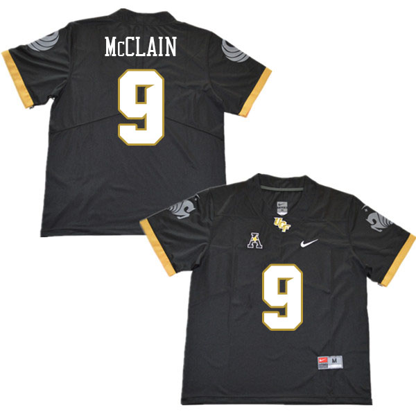 Men #9 Timmy McClain UCF Knights College Football Jerseys Stitched Sale-Black